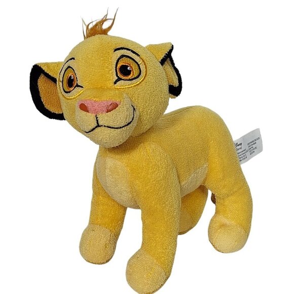 Disney Lion King Young Simba Gold Plush Stuffed Animal Just Play 9" - Picture 1 of 6